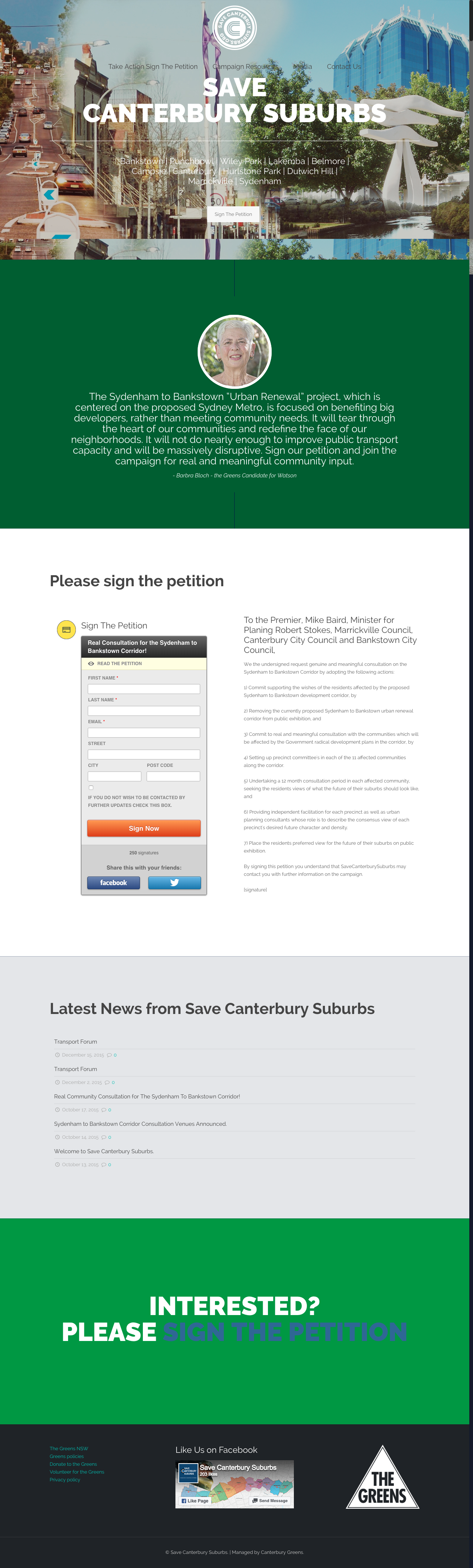Save Canterbury Suburbs